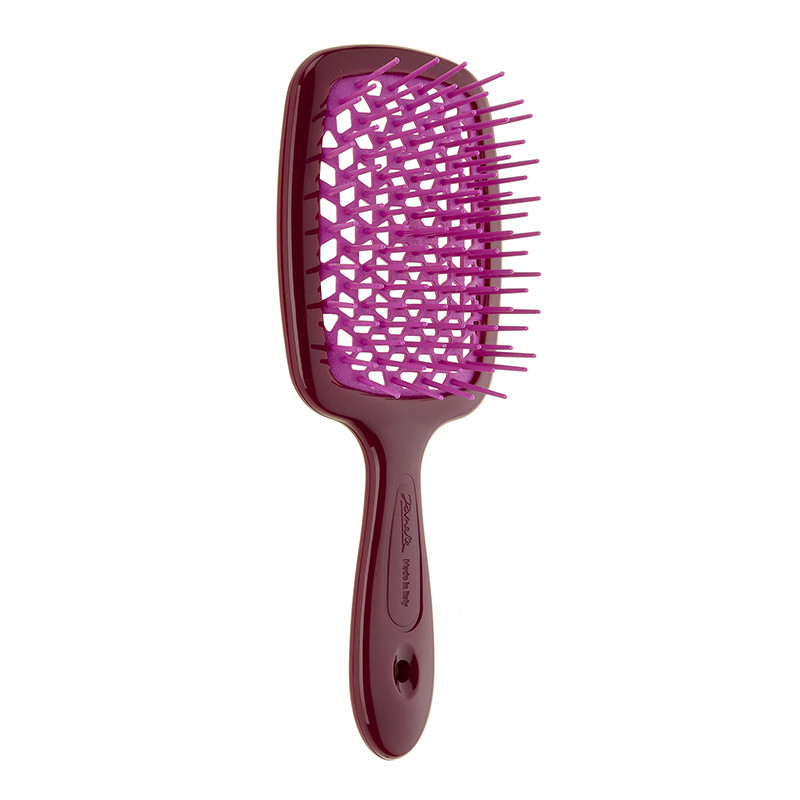 Щетка для волос бургундия с розовым SMALL SUPER BRUSH Janeke Киев - изображение 2