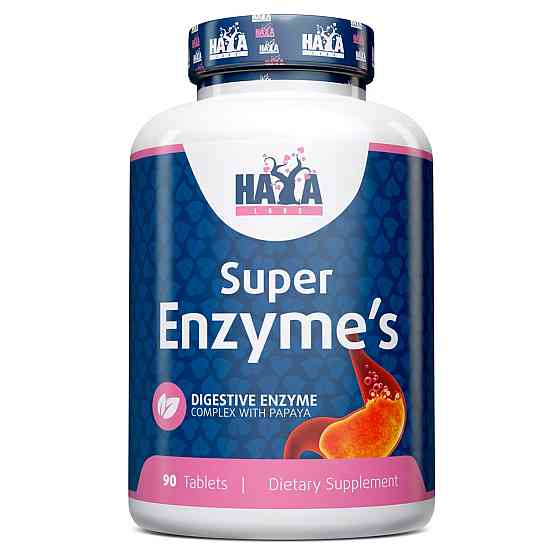 Комплекс пищеварительных ферментов Haya Labs Super Enzyme Complex 90tabs Луцк