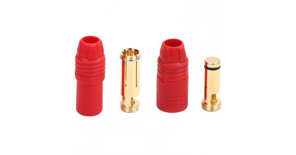 Роз'єм живлення Amass AS150, 500В, 100А/150А, комплект (штекер+гніздо), 8AWG, червоний Полтава - фото 1
