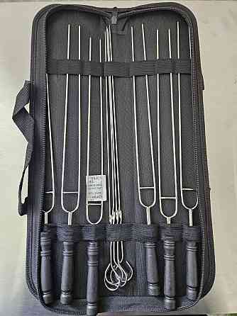 Двойные шампура 42 см 6 шт в чехле GRILLI 9627 Код: 105876 Ровно