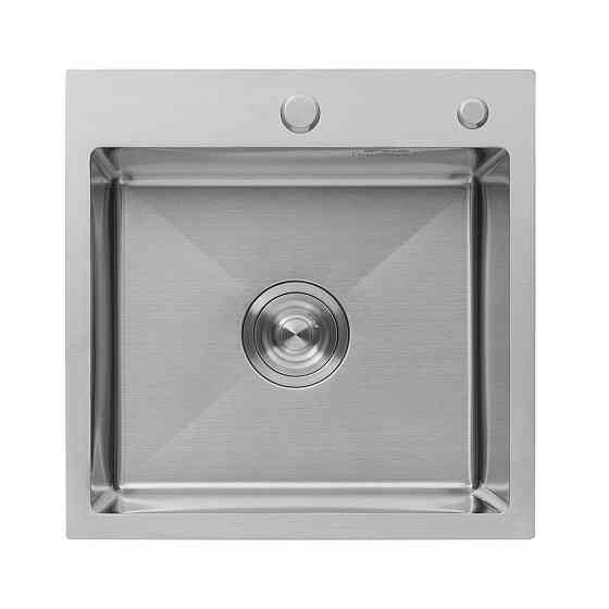 Кухонная мойка с нержавеющей стали Kroner KRP Gebürstet - 4545HM (3.0/1.0 мм) Киев