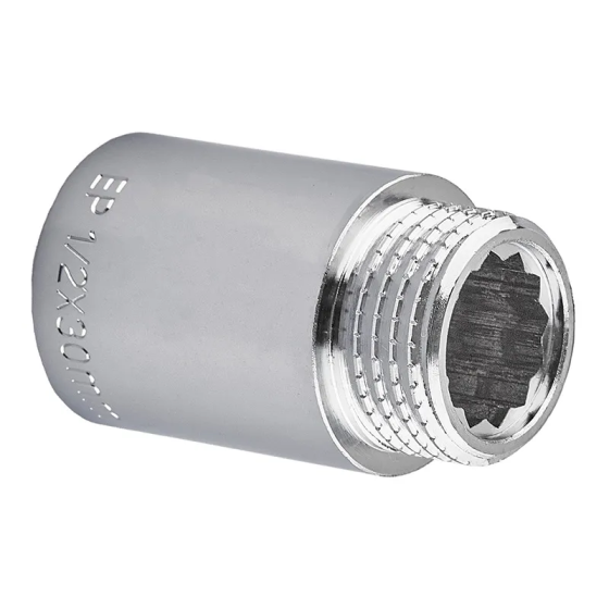 Подовжувач Europroduct EP.E030.Chr - 1/2"MF-30мм хром (EP6125) Київ
