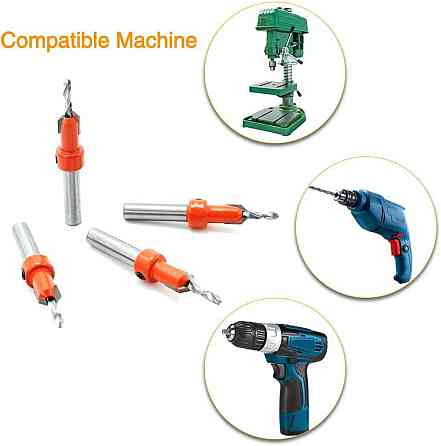 Набор сверл с зенковкой 5 шт, 2.8-4 мм, стальные Киев