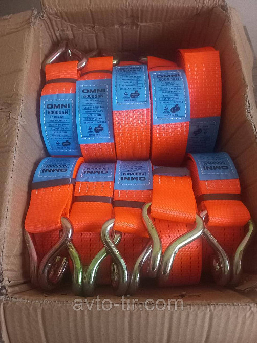 Ремінь кріплення вантажу 10м 5 тонн без ручки Луцьк - фото 2