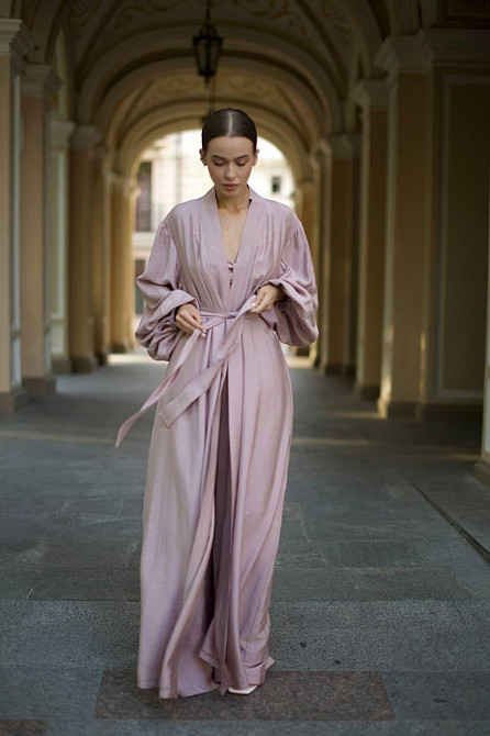 Жіночий костюм-трійка "Diana" із льону Пудра S/M Харків - фото 1