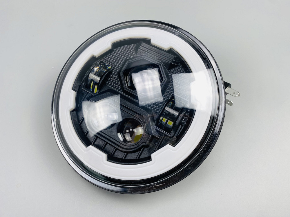 Фара головного світла LED 65W (ближній + дальній + ходові вогні (кільце)) 5.75 дюймів Мукачево - фото 10