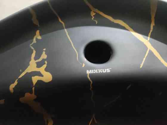 Раковина накладна MIXXUS PREMIUM WAVE-0201 MARBLE 430х430х150mm з отвором під змішувач   ( MP6536 ) 29645 Харків