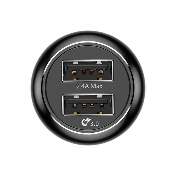 Автомобільний зарядний пристрій Baseus CCALL-GC01 Gentry series Dual-U QC3.0 18W (Чорний, два USB-порта) Миколаїв - фото 4