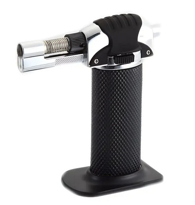 Запальничка газова, турбогорілка 9960, чорна Вінниця - фото 1