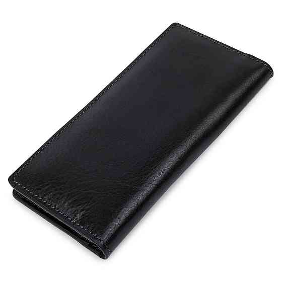 Практичне чоловіче портмоне GRANDE PELLE 11559 Чорний Київ