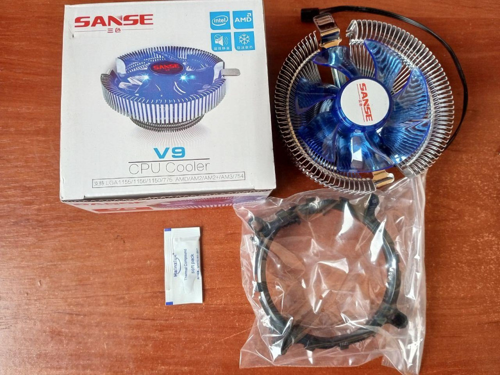 Кулер процессорный Am2 /Am3/FM1/FM2 80-mm, 3-pin, 92*92*25мм Полтава - изображение 1