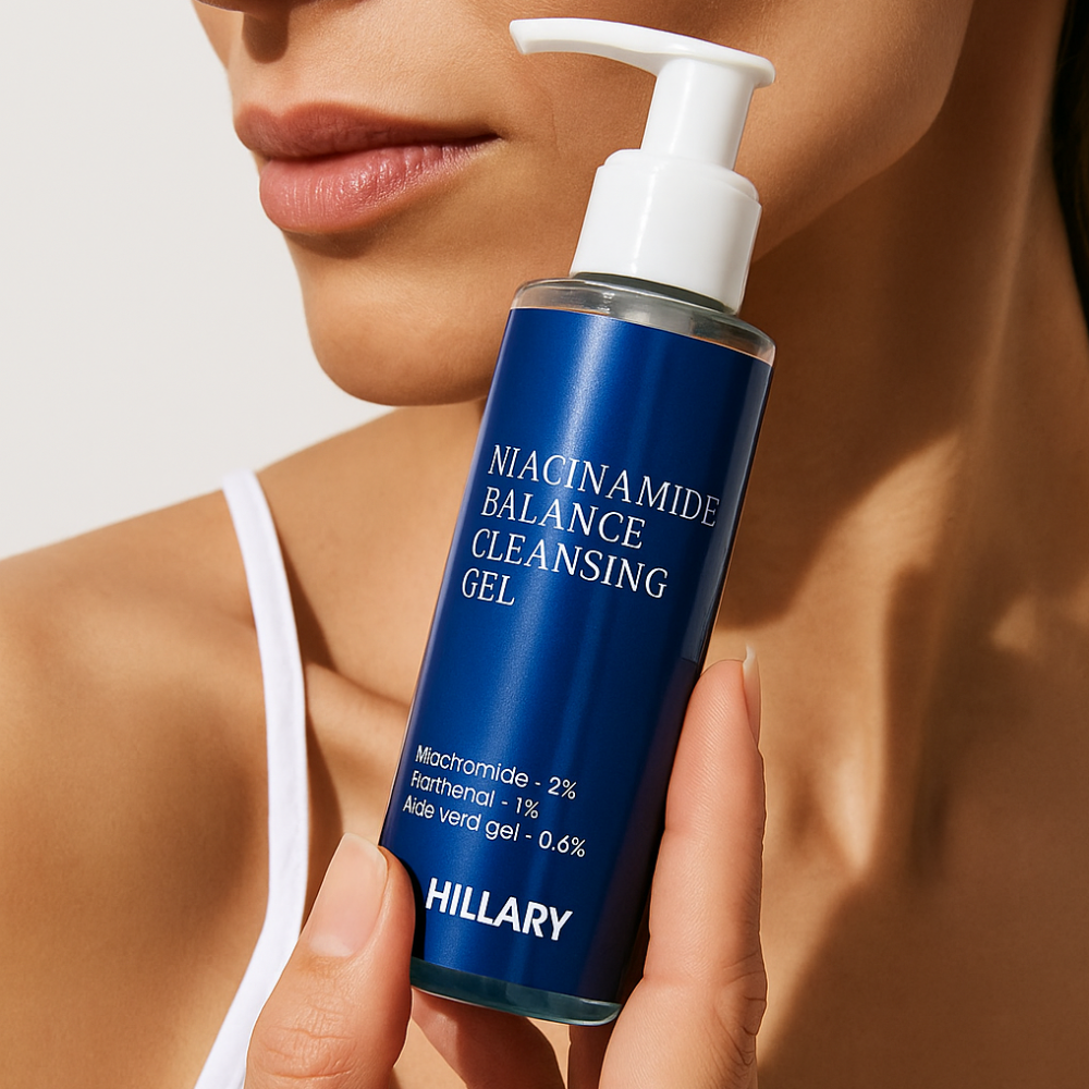 Очищувальний балансувальний гель для вмивання Niacinamide Balance Cleansing Gel Hillary 100 мл Київ - фото 5