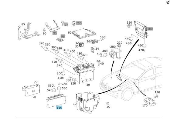 Mercedes-Benz  A2115406445 Блок керування ESP+PML CLS C219 Одеса