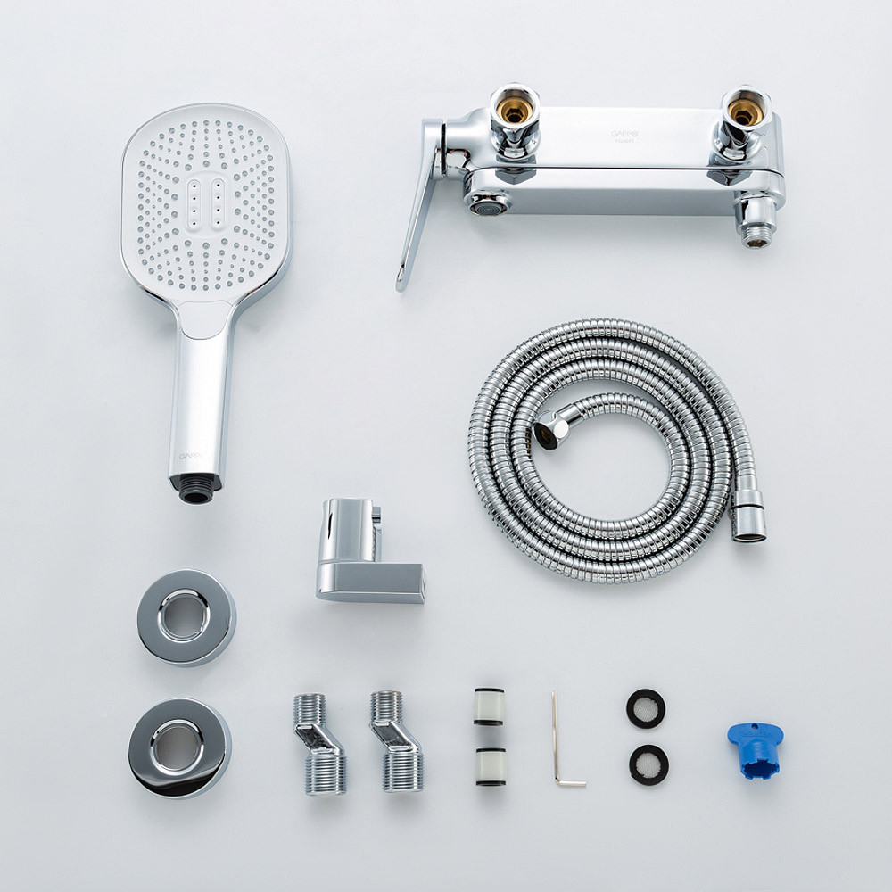 Змішувач для ванни GAPPO G3210 з душовим гарнітуром, хром Київ - фото 4