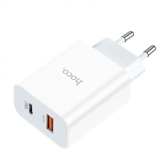 Мережевий зарядний пристрій HOCO C97A PD20W+QC3.0 charger, колір білий 6931474766076 Одеса