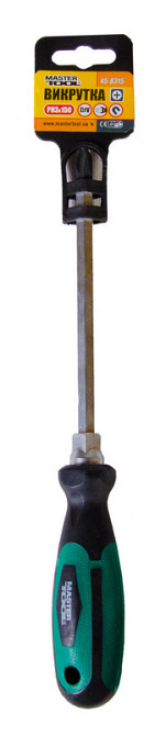 MASTERTOOL Викрутка хрестова магнітна MASTERTOOL HEXAGON РН3х150 мм ручка з TPR покриттям 45-83 Коломия - фото 2