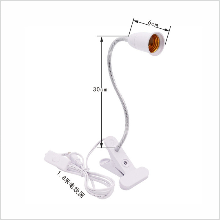 Гнучкий патрон E27 з вимикачем для настільної лампи Київ - фото 2