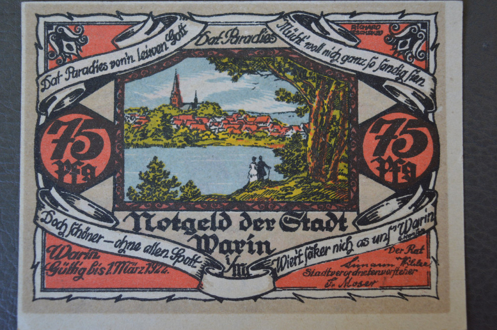 Німеччина. Нотгельд. 75 Pf ( 10 ) Полтава - фото 1