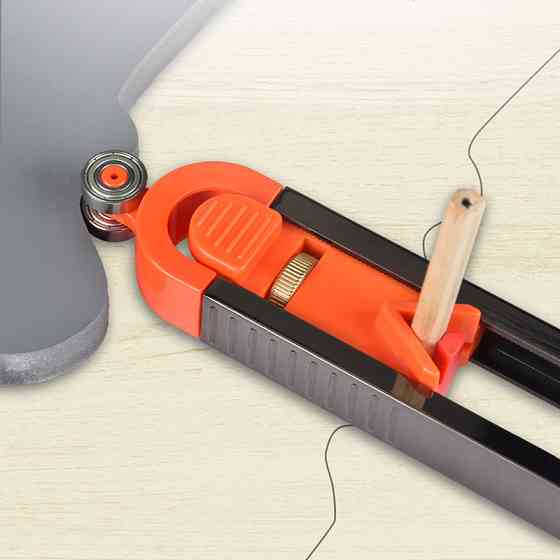 Контурний роликовий шаблон для розмітки з 5 олівцями, лінійка для складних контурів Київ