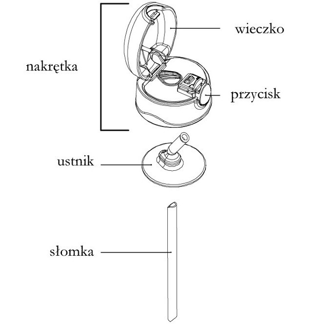 Дитяча Термокружка для напоїв 290 мл з трубочкою Thermos 'Foogo" (110011) Нержавіюча сталь Нововолинськ - фото 4