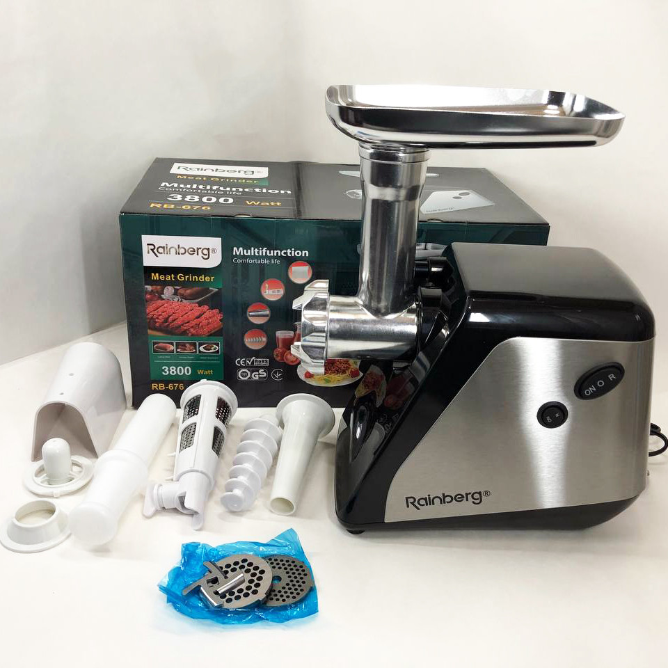 Кухонна м'ясорубка соковижималка Rainberg, М'ясорубки для ресторанів Хороша Електрична 'ясорубка KT-99 Івано-Франківськ - фото 10