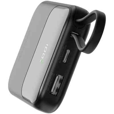 Батарея універсальна Canyon 10000mAh OnPower 101 PD/22.5W built-in cable Black (CNS-CPB101BK) Вінниця