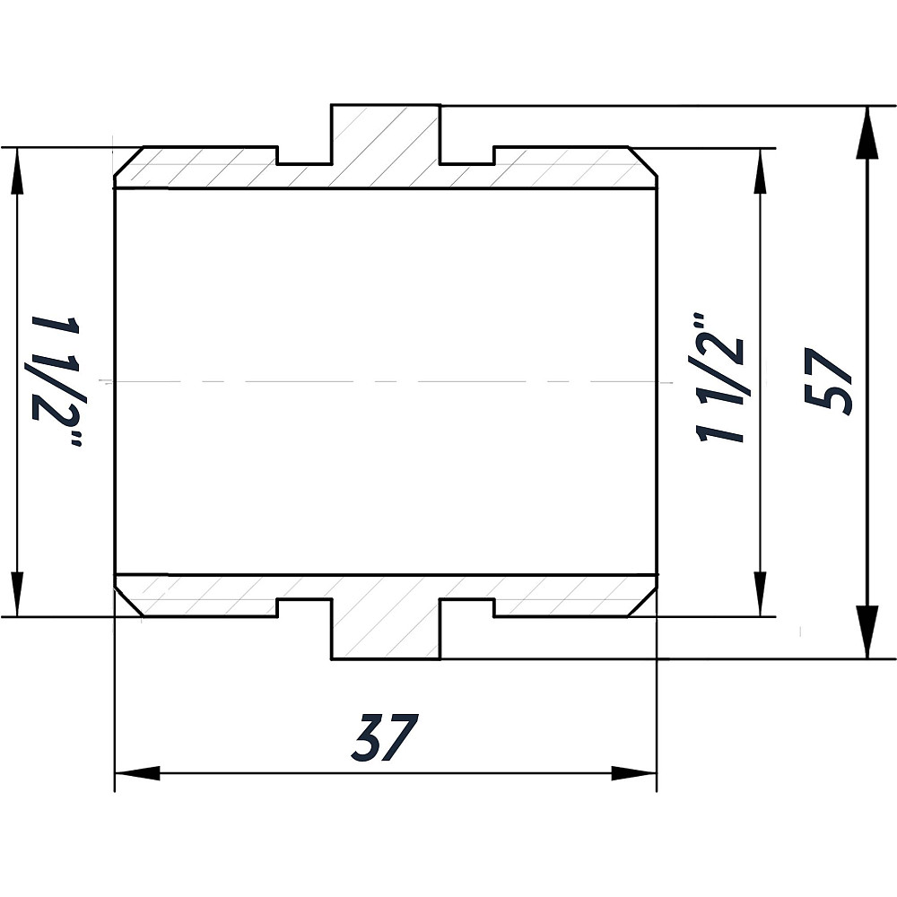 Ніпель 1 1/2″ЗЗ нікельований NN772S OPTIMUM Тернополь - изображение 3