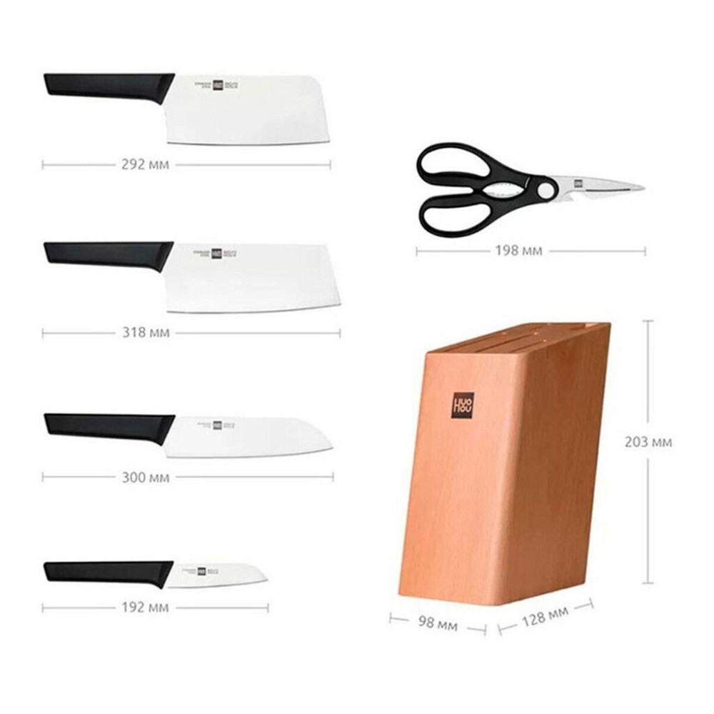 Набор ножей Xiaomi HuoHou Youth Knifes Set 6 в 1 (HU0057) Черновцы - изображение 4