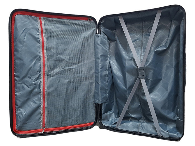 Валіза пластикова MILANO BAG 0307 велика 75 см чорна Київ - фото 6