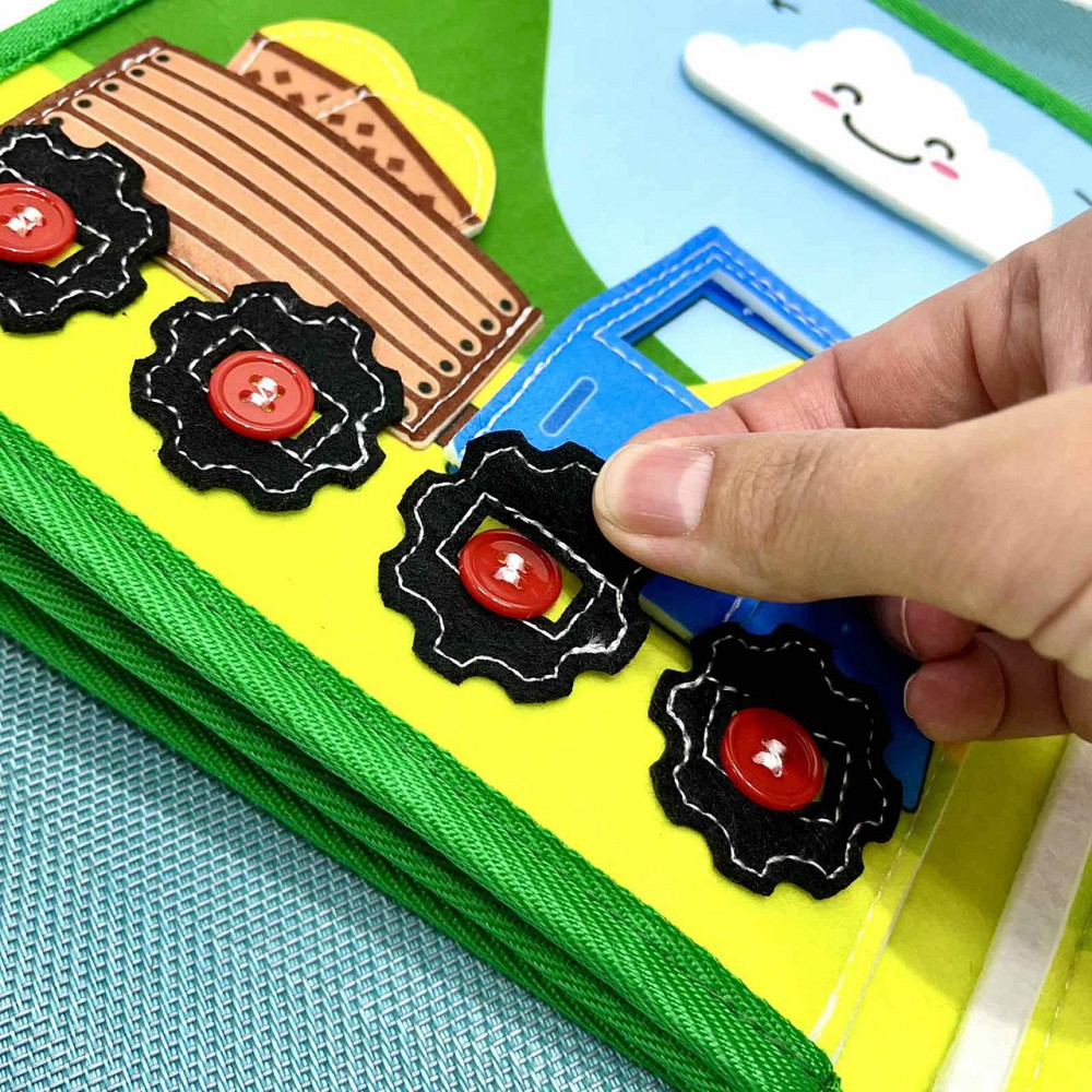 Бізіборд-книга фетрова з активностями 21×6×22 см (C 71085) Чернигов - изображение 10