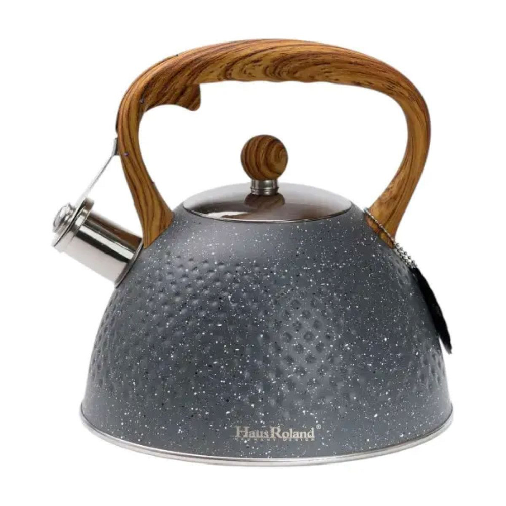 Yiwu Чайник на 3 літри зі свистком сірий потрійне дно HP33535G Коломыя - изображение 1