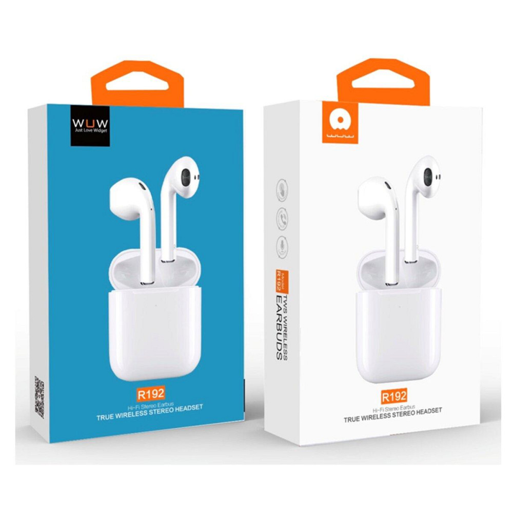 Bluetooth стерео гарнитура WUW-R192 white 6972573336494 Одесса - изображение 2