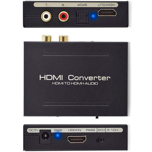 HDMI-конвертер с извлечением аудио, SPDIF, Toslink, RCA цифровой и аналоговый многоканальный звук, Full HD Киев - изображение 4