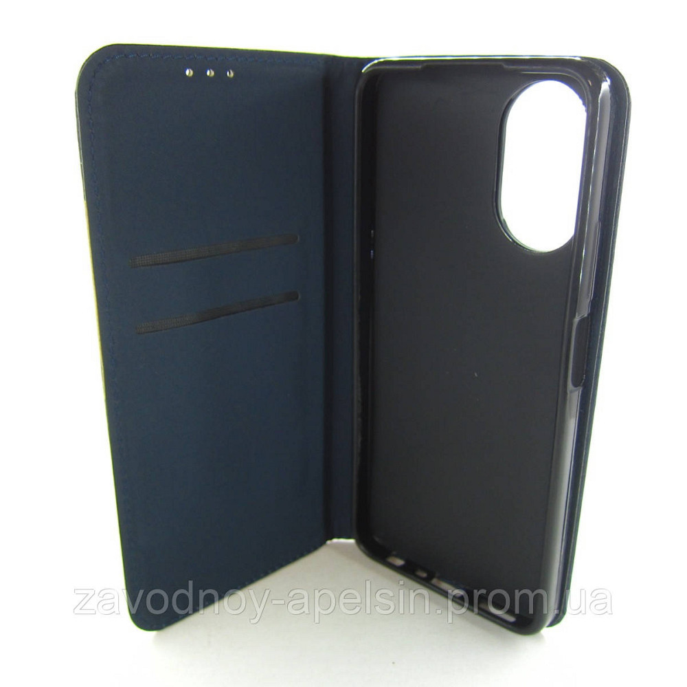 Чехол книжка Oppo A38 A18 Подставка (синий) Одесса - изображение 3
