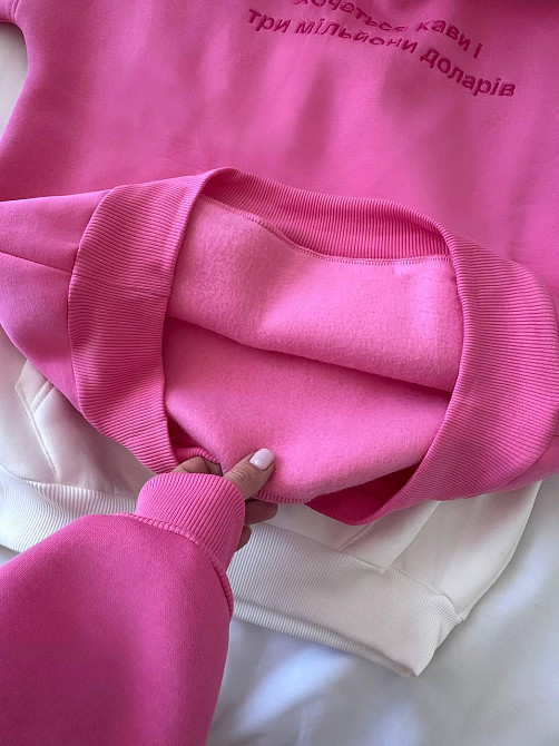 Жіноча стильна худі с вишивкою Турецька трьохнитка піньє Одеса - фото 6