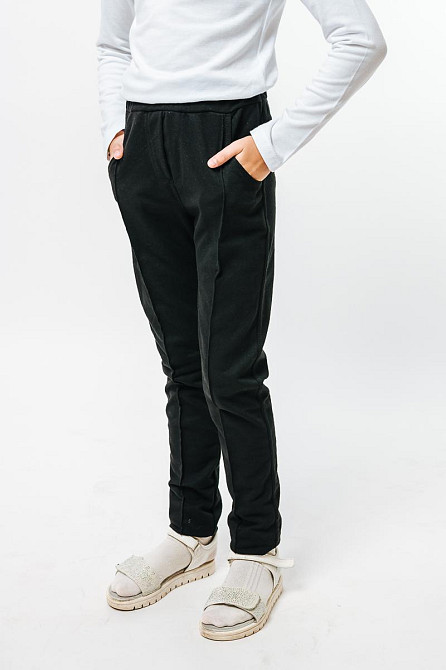 Штани для дівчаток, колір чорний топ Юрма Одяг Київ - фото 2