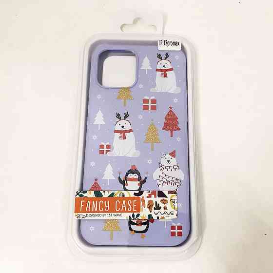 Чохол Apple Iphone 12 Pro Max. Різдво. Колір: фіолетовий JB-14 Івано-Франківськ