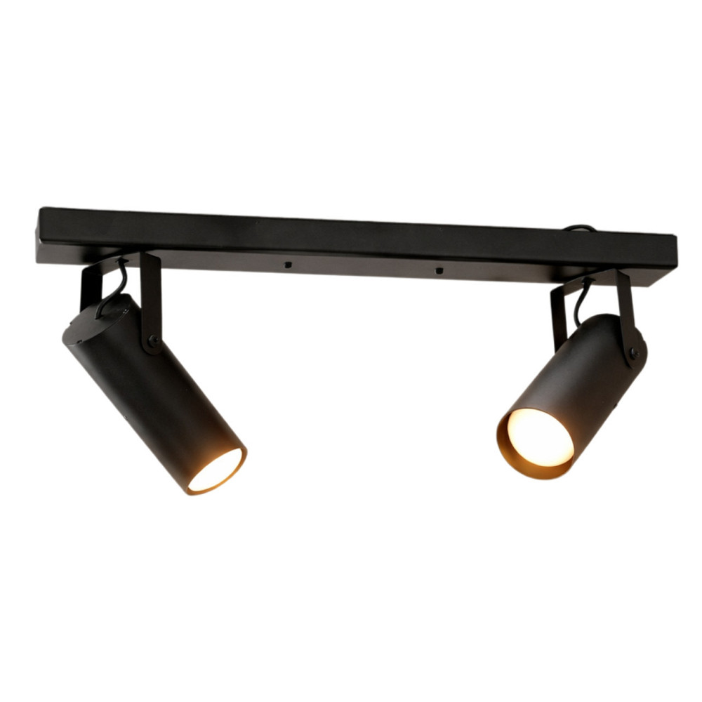 Светильник потолочный спот поворотный MSK Electric Focus под две лампы Е27 черный  NL 14050-2 BK Одесса - изображение 9