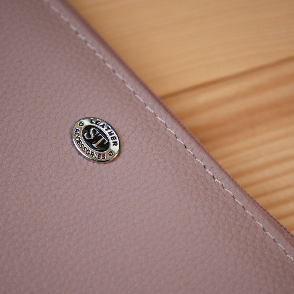 Женский кожаный кошелек ST Leather 19384 Лиловый Киев - изображение 10