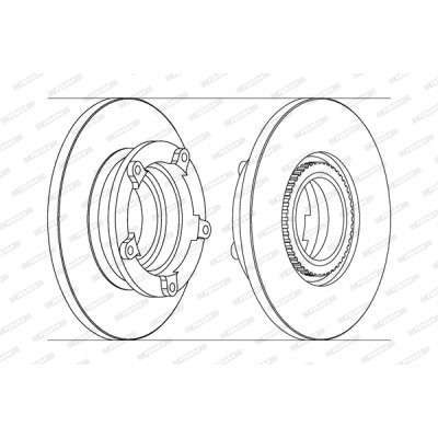 Тормозной диск FERODO DDF1573-1 Винница - изображение 1