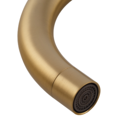 Смеситель для кухни Mixxus SUS-011 Brushed Gold цвет матовое золото из нержавеющей стали SUS304 (MI8435) Черновцы