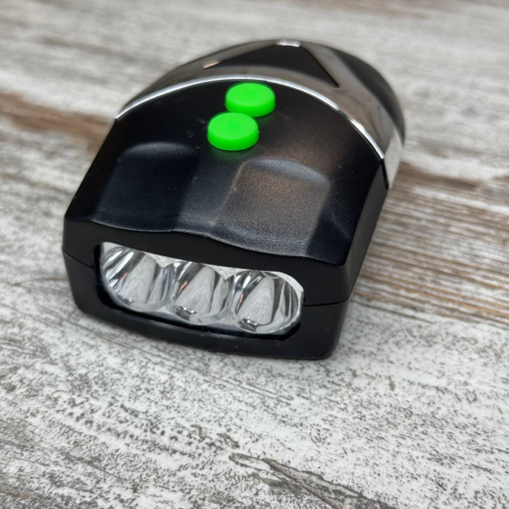 Ліхтар та сигнал 2в1 для велосипеда, яскраве світло та гучний дзвінок-гудок на кермо, універсальна установка на кермо Київ