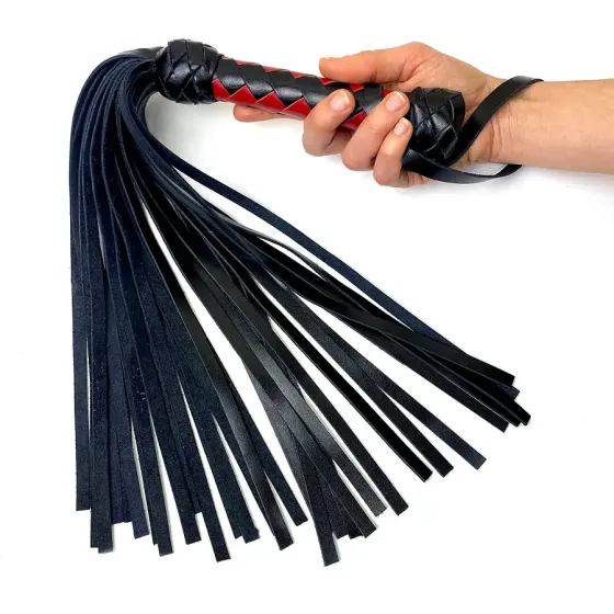 Флогер маленький / мартинет, 30 хвостів по 35 см, колір чорно-червоний Львів