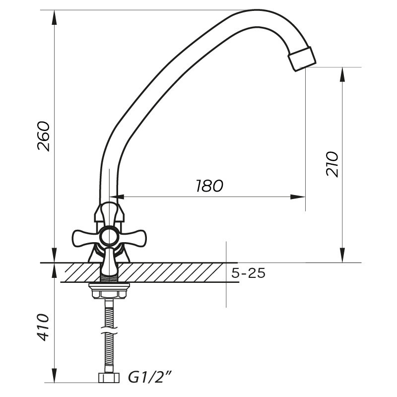Кухонний змішувач Zerix TZH 722 (ZX0095) стильний і надійний Харків - фото 3