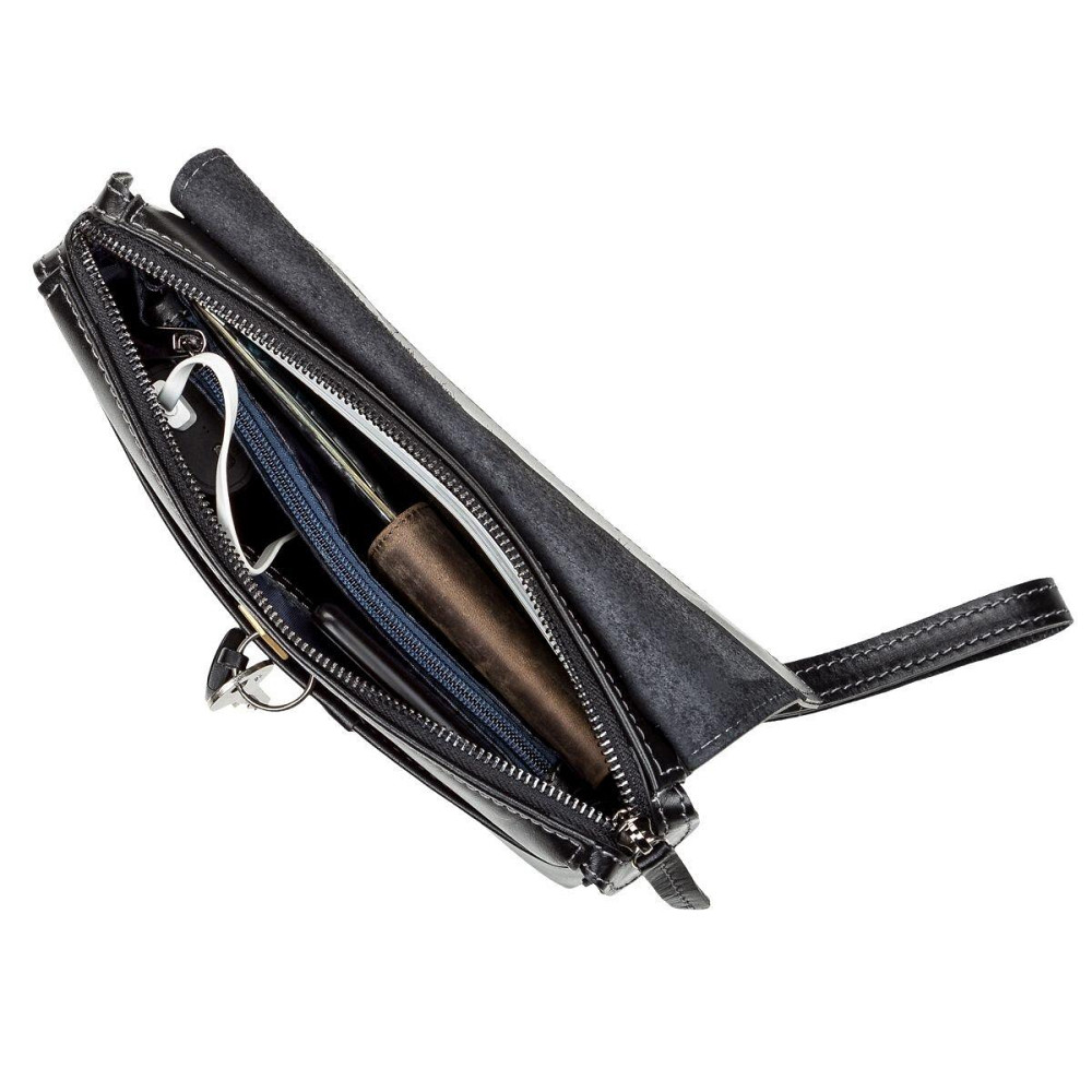 Чоловічий клатч SHVIGEL 11084 шкіряний Чорний Київ - фото 6