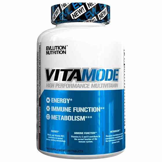 Мультивітамінно-мінеральний комплекс Evlution Nutrition VitaMode, High Performance Multi Vitamin, 120 Tablets Луцьк