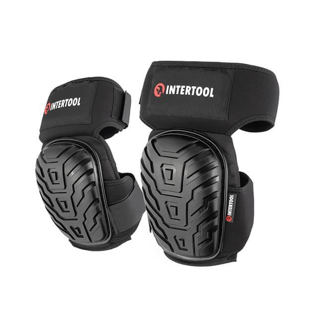 Наколінники захисні, накладки протиковзкі з ПВХ, тканина 600D, гелеві подушки, неопренові ремені INTERTOOL SP-0054 Київ - фото 1