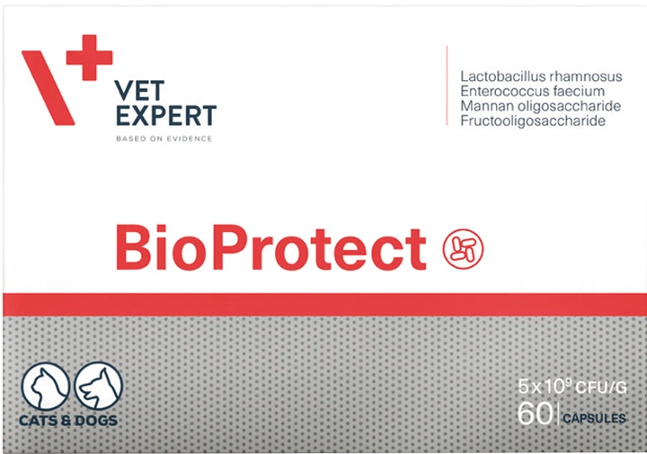 Добавка для собак і котів при порушенні мікрофлори травного тракту VetExpert BioProtect (Вет Експерт БіоПротект) Запоріжжя - фото 1