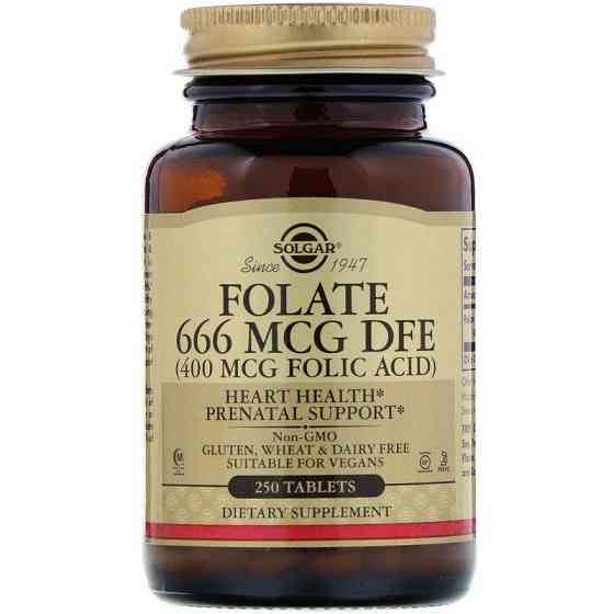 Фолат Solgar Folate 400 мкг 250 таблеток Киев