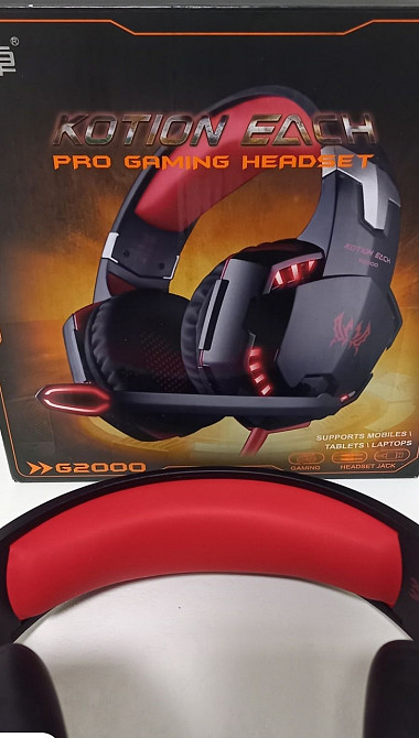 Ігрові навушники Kotion Each G2000 з мікрофоном і підсвіткою. Харків - фото 5